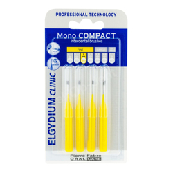 Elgydium Clinic Mono Compact ISO 2 (ŻÓŁTE) Fine - szczoteczki międzyzębowe 1,0 mm 4 sztuki
