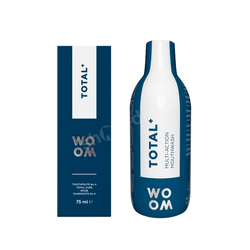 Zestaw WOOM Total+ pasta do zębów i płyn do płukania jamy ustnej o kompleksowym działaniu