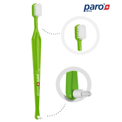 Paro Classic 2w1 exS39 - Bardzo miękka szczoteczka do zębów ze szczoteczką międzyzębową