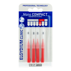 Elgydium Clinic Mono Compact ISO 4 (CZERWONE) Large - szczoteczki międzyzębowe 1,5 mm - 4 sztuki