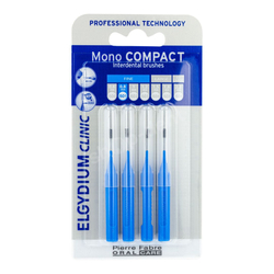 Elgydium Clinic Mono Compact ISO 1 (NIEBIESKIE) Fine - szczoteczki międzyzębowe 0,8 mm - 4 sztuki