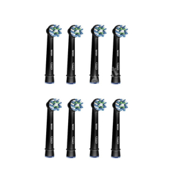 ORAL-B Braun CrossAction Black końcówki do szczoteczki elektrycznej ORAL-B czarne 8 sztuk