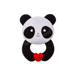 Akuku Gryzak silikonowy w kształcie pandy dla niemowląt