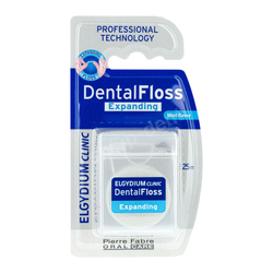 Elgydium Clinic Dental Floss Expanding Nić dentystyczna pęczniejąca miętowa 25 m