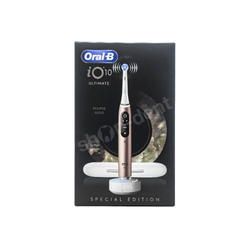 ORAL-B iO 10 Eclipse Gold szczoteczka magnetyczna złota z białym etui podróżnym