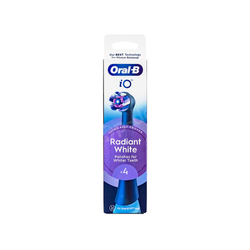 ORAL-B iO Radiant White Black końcówki do szczoteczki elektrycznej ORAL-B iO czarne 4 sztuki