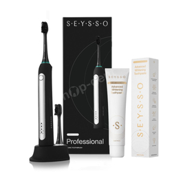 Zestaw SEYSSO Carbon Professional Szczoteczka soniczna i pasta Gold Advanced Whitening