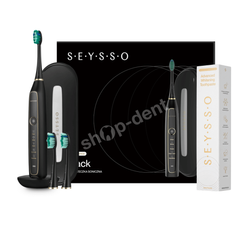 Zestaw SEYSSO Gold Black szczoteczka soniczna i pasta Gold Advanced Whitening