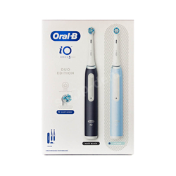Oral-B iO 3 DUO Matt Black/Ice Blue Zestaw dwóch szczoteczek elektrycznych