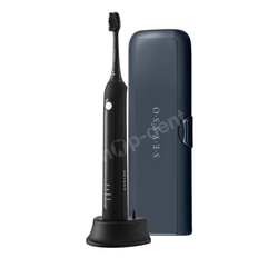 SEYSSO zestaw szczoteczka soniczna Basic BLACK + etui Planet MercurX