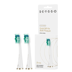 Końcówki SEYSSO Gold White Anti-plaque SE0301W 2 szt. do szczoteczki sonicznej 