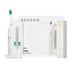 Zestaw SEYSSO Gold White szczoteczka soniczna i pasta Gold Advanced Whitening