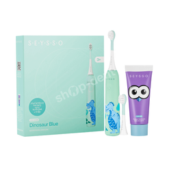 Zestaw SEYSSO Kids Dinosaur Blue szczoteczka soniczna i pasta Kids