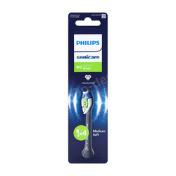 PHILIPS Sonicare Optimal White W2 Black HX6064/88 Końcówki do szczoteczki sonicznej Philips 4 sztuki