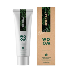 WOOM Herbal+ naturalna ziołowa pasta do zębów z wyciągiem z konopii do ochrony dziąseł 75 ml