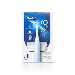 Oral-B iO 3S Ice Blue szczoteczka elektryczna magnetyczna niebieska z kosmetyczką
