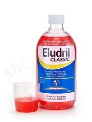 ELUDRIL Classic - Płyn do płukania jamy ustnej z chlorheksydyną 0,10% 500 ml