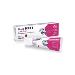 KIN Fluor-Kin Calcium przeciwpróchnicza truskawkowa pasta dla dzieci 75 ml