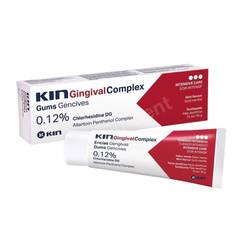 KIN Gingival Toothpaste - Pasta z chlorheksydyną 0,12% do stosowania w profilaktyce chorób dziąseł i przyzębia 75ml