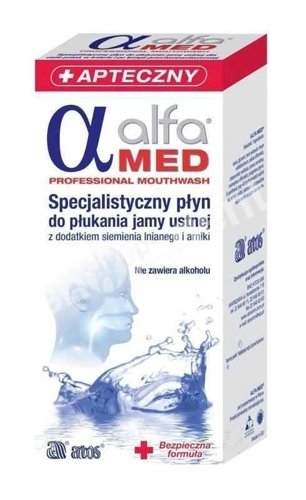 ALFA MED Professional - Specjalistyczny płyn do płukania jamy ustnej dla osób przed, w trakcie i po terapii przeciwnowotworowej 200 ml