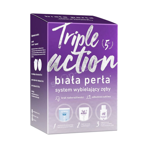 BIAŁA PERŁA Triple Action System wybielający 5 dni 