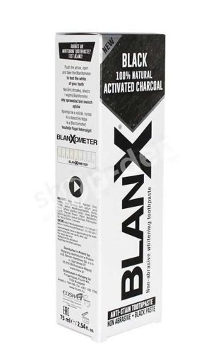 BLANX Black - wybielająca czarna pasta do zębów z węglem aktywnym - 75 ml