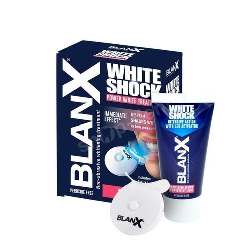 BLANX White Shock - System wybielający aktywowany światłem z lampą led 50 ml [OSTATNIE SZTUKI]
