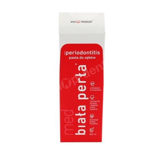 Biała Perła Periodontitis - Enzymatyczno-ziołowa pasta do zębów przeciw paradontozie 75ml [OSTATNIE SZTUKI]