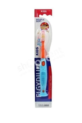 ELGYDIUM Kids Soft - Szczoteczka manualna do zębów dla dzieci w wieku 2-6 lat