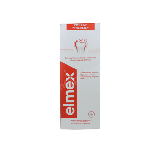 ELMEX Przeciw Próchnicy - Płyn mineralizujący i chroniący zęby przed próchnicą 400 ml