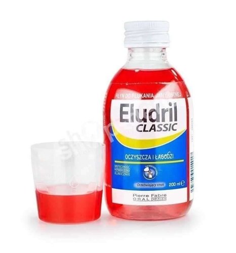 ELUDRIL Classic - Płyn z chlorheksydyną do płukania jamy ustnej 0,10% 200 ml