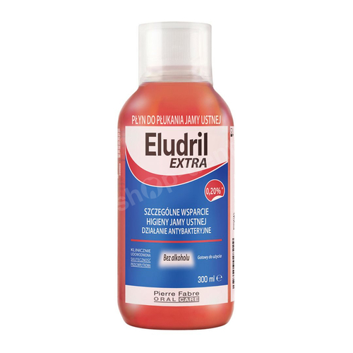 Eludril EXTRA płyn do płukania jamy ustnej z chlorheksydyną 0,2% bez alkoholu 300 ml