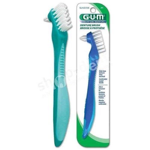 GUM Butler Denture Brush (201) - Szczotka do protez z nylonowym włosiem