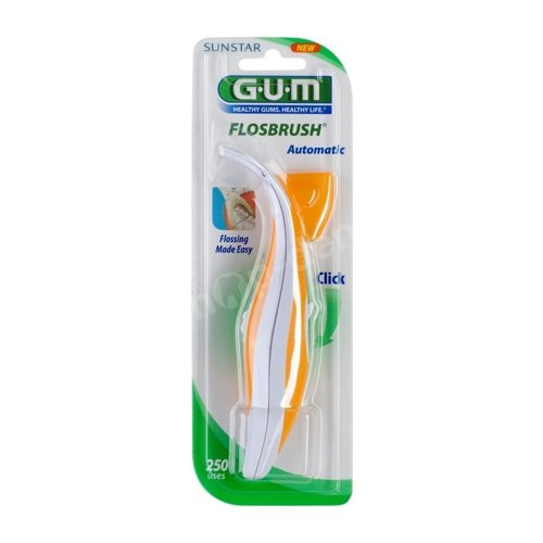 GUM Butler Flosbrush Automatic (847) - Wygodny uchwyt do nici dentystycznych z nicią