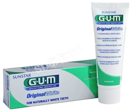 GUM Butler OriginalWhite - Wybielająca pasta do zębów z krzemionkowymi mikroperełkami 75ml