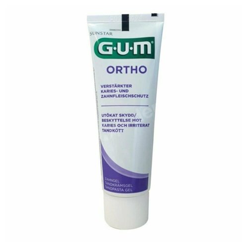 GUM Butler Ortho (3080) - ortodontyczna pasta do zębów przeciwpróchnicza i na podrażnienia jamy ustnej 75ml