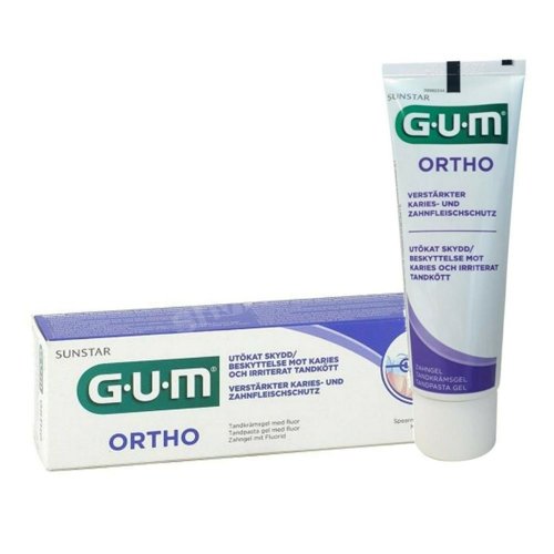 GUM Butler Ortho (3080) - ortodontyczna pasta do zębów przeciwpróchnicza i na podrażnienia jamy ustnej 75ml