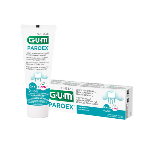 GUM Butler ParoeX - Pasta na stany zapalne do codziennego stosowania z chlorheksydyną 0,06% 75ml
