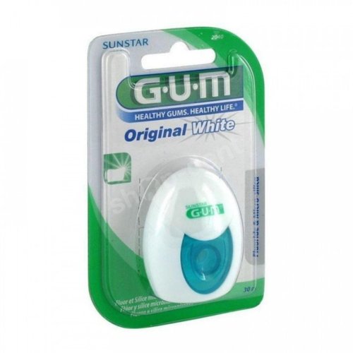 GUM Original White 2040 - usuwająca przebarwienia nić dentystyczna 30m