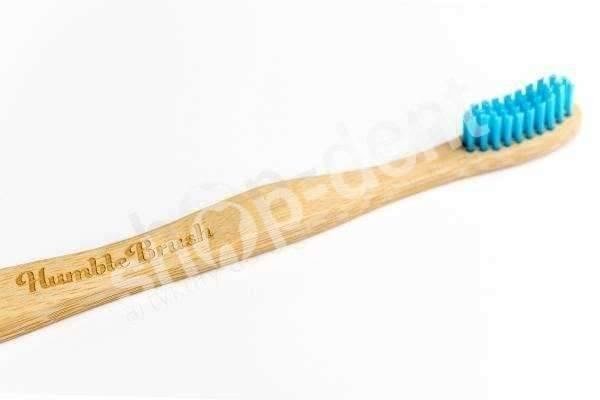 Humble Brush Soft - ekologiczna szczoteczka do zębów z niebieskim włosiem (miękka) [OSTATNIE SZTUKI]
