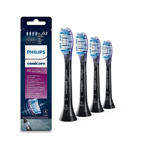 Końcówki PHILIPS Sonicare Premium Gum Care G3 Black HX9054/33 4 szt. do szczoteczki sonicznej Philips