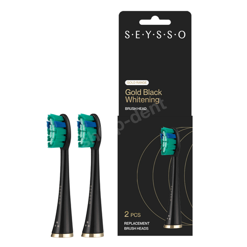 Końcówki SEYSSO Gold Black Whitening SE0302B 2 szt. wybielające do szczoteczki sonicznej SEYSSO