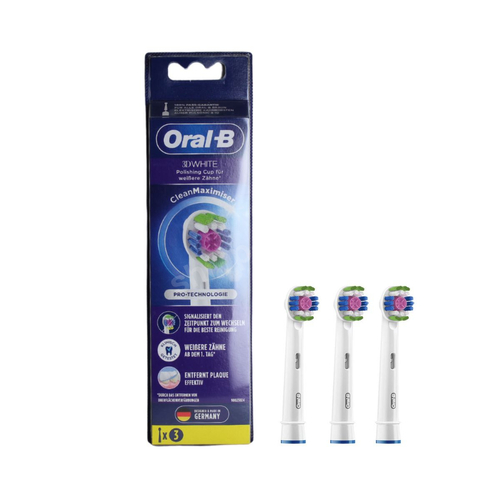 ORAL-B 3D White Clean Maximiser końcówki wybielające do szczoteczki elektrycznej ORAL-B 3 sztuki