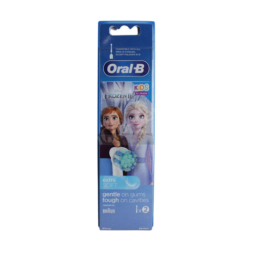 ORAL-B Kids 3+ Frozen Extra Soft końcówki do szczoteczek elektrycznych dla dzieci 2 sztuki