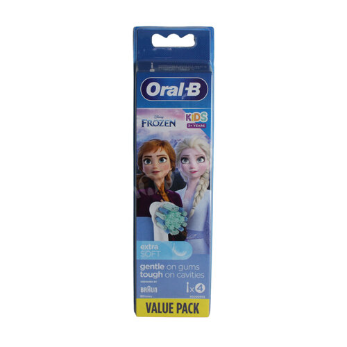 ORAL-B Kids 3+ Frozen Extra Soft końcówki do szczoteczek elektrycznych dla dzieci 4 sztuki
