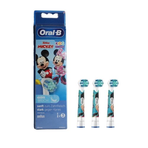 ORAL-B Kids Stages Power Mickey Mouse Extra Soft końcówki do szczoteczek elektrycznych ORAL-B 3 sztuki