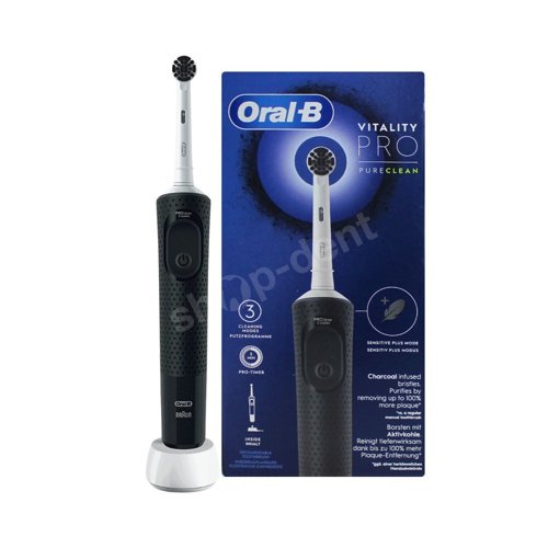 ORAL-B Vitality PRO D103 Pure Clean Black szczoteczka elektryczna z 3 trybami pracy