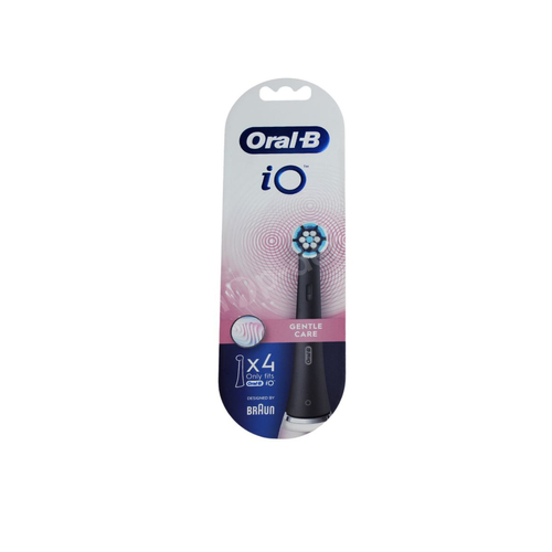 ORAL-B iO Gentle Care Black końcówki do szczoteczki elektrycznej ORAL-B iO czarne 4 sztuki