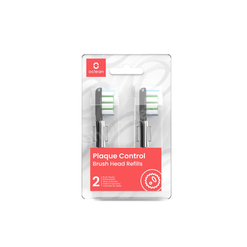 Oclean Plaque Control P1C5 B02 Black końcówki wymienne czarne - 2 sztuki