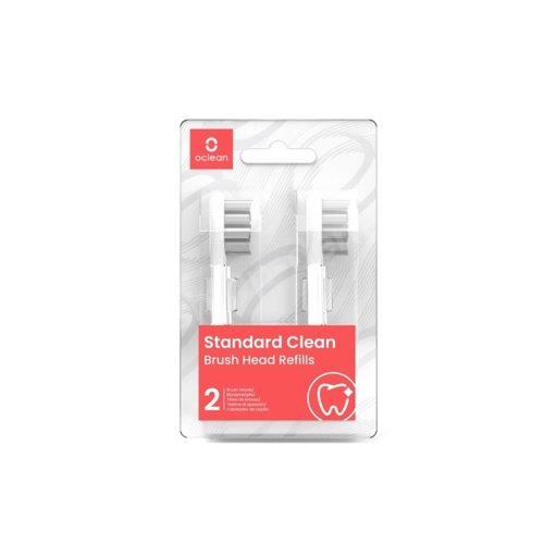 Oclean Standard Clean P2S6 W02 standardowe końcówki wymienne białe - 2 sztuki